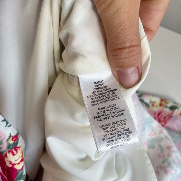 Wayf Women Beatrix Puff Sleeve Floral Midi Maxi Dress Red XS Side Slit Lined NWT - Picture 8 of 11